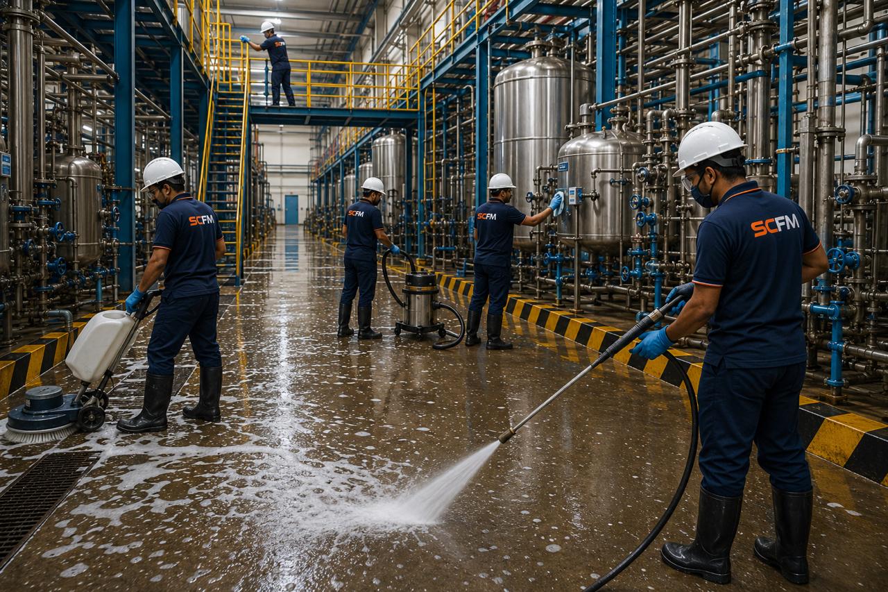 Monsoon factory deep cleaning checklist for industrial facilities in Mumbai, Navi Mumbai and Thane